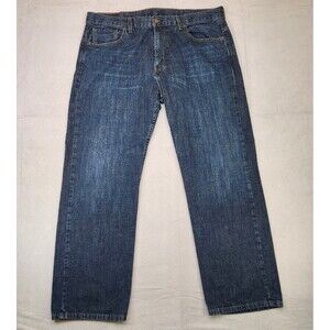 Levi's 569 Jeans Men's 38x32 Blue Dark Wash Denim Loose Straight